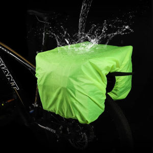 40L Bicycle Pannier Bag 2 in 1 Double Side Bike Bag with Waterproof Inner Bag Rain Cover Fits Rear Racks up to 6.5" wide Cycling