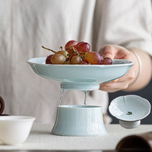 High-leg Draining Zen Tea Serving Dish