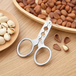 Small Dried Nut Peeler Alloy Opener / Multi-function Pistachio Sheller Peeling Pliers Kitchen Tool