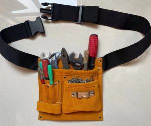 Thick Leather Tool Waist Bag Electrician Bag Special Thick Leather Wallet Work Station Tools Hardware Accessories