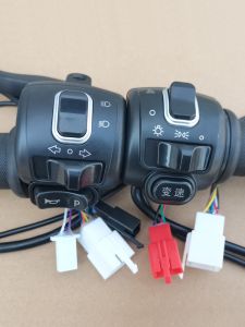 Original Combination Switch Assembly for Electric Vehicle Battery Pedal Left Right Turn Throttle Handle Gear Shift Repair