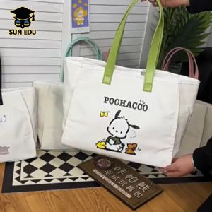 Tas Selempang Kanvas Sanrio Siswa Baru/Tas Selempang Wanita Kapasitas Besar/Tas Selempang Slingbag