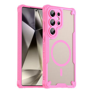 Matte Translucent Magnetic Case for Samsung Galaxy S26 S25 Ultra S24 FE S23 S22 Plus S26Ultra for Mac Safe Armor Phone Cover
