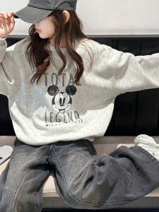 Girls Loose Casual Long Sleeve Sweatshirts Spring Autumn Cartoon Top Childrens Fashionable Outfit Soft Comfortable Fabric