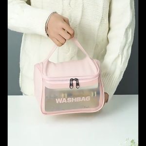 BW-T52 Tas Kosmetik Washbag Transparan Portable Multifungsi / Tas Make Up Transparan Waterproof
