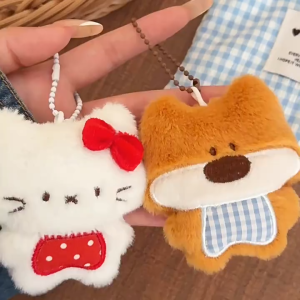 Móc khóa hình thú nhồi bông dễ thương móc treo dây gắn túi đáng yêu