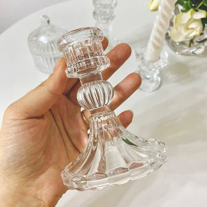 Missyou เชิงเทียนแก้ว เนื้อแก้วหนา แก้วเนื้อดี ใช้งานสะดวก candlestick