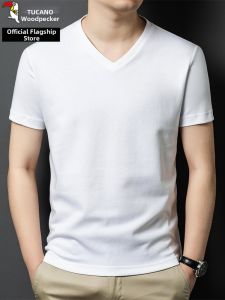 TUCANO | Mens V-Neck Short Sleeve Quick-Dry Cotton T-Shirt