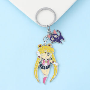 Bandai | Sailor Moon Cosplay Pendant Keychain Cartoon Anime Peripherals Keyring for Women Backpack Ornament Gifts