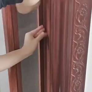 REAIM Sliding Door PVC Folding Door Accordion O Formaldehyde Waterproof for Bathroom Kitchen Bedroom Home Household Partition