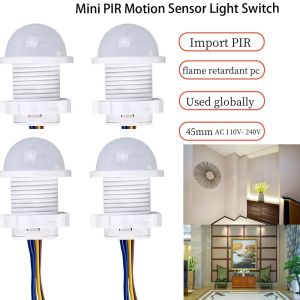 2PCS Smart PIR Sensor Detector Switch 110V 220V Human Body Infrared Motion Sensor Indction Auto On Off Light Switches