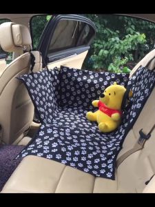 Large Dog Car Seat & Reinforced Car Dog Seat: Robust & Waterproof Pet Car Seat for The Back Seat