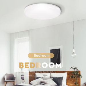 CANMEIJIA Led Ceiling Lights AC110—265V Lampu Siling 18W 20W 30W 50W Ultra Thin Round Modern Ceiling Lamp for Living Room Kitchen Bedroom Panel Light Monochrome/3-tone light