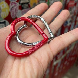 Trendy Heart Shaped Letter Carabiner Keychain Accessory by Human Made Nigo Mountaineering Carabiner Fashionable Key Holder