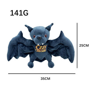 25CM HOT  Ozzy Osbourne Bat Plush Back To The Beginning Ozzy Bat Plushie Soft Stuffed Pillow Doll Decor Toy Fans Memento Gift