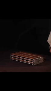 Desk Shelf Organizer 3 Tiers Wood Compact Desk Organizer Small Foldable Storage Rack Multifunctional Camping Shelves