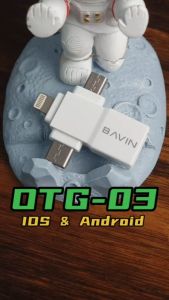BAVIN 3 in 1 OTG USB Camera Adapter w/ High Speed Transmission no Delay / Plug & Play OTG Adapter