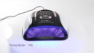 Lucky star Mall 256W UV LED Lamp Gel Polish Fast Curing Nail Lamp Smart Auto