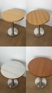 (ส่งตรงจากกรุงเทพ) โต๊ะคาเฟ่ โต๊ะร้านอาหาร โต๊ะทรงกลม ขนาด60x60 มีให้เลือก10สี ขาโต๊ะฐานกลม 40x40 สูง 72CM