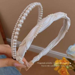KUWUBIANJING | Pearl-like Girls Headband Non-constricting Accessory