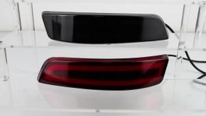 2x RED LED Rear Bumper Reflector Light Brake Stop fog Lamp For Lexus GS200t GS250 GS300 GS460 GS-F ES250 ES350 ES300h 2013-18