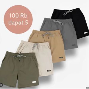 PROMO 100 RIBU DAPAT 5 PCS CELANA PENDEK BOARSHORT PRIA DISTRO PANTS CASUAL PREMIUM SANTAI CELANA PENDEK BOARSHORT PRIA DEWASA TERBARU