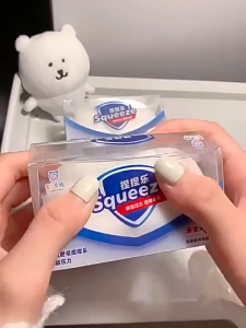 SG Crunchy Soap Squishy Slow Rising Squeeze Toy Crunchy Stress Ball Non Rebound Adults Office Anxiety Relief