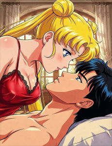 Bandai | Anime Couple Romantic Close-Up Portrait Oil Painting By Number DIY Wall Decor for Living Room Bedroom Home Decor Gift Unframed