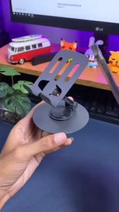 Full Metal Phone/Tablet Holder RDS-S001  360° Rotatable Adjustable & Foldable Stand