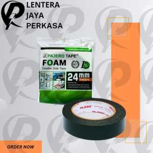 ISOLASI DOUBLE TAPE FOAM PAJERO BUSA 1 INCH 24 MM 5 METER