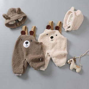 กางเกงบ็อกเซอร์หนาแบบมีขนสำหรับฤดูหนาวสำหรับเด็กชายและเด็กหญิง ผ้ากำมะหยี่ แขนกุด ทรงหลวม กางเกงบ็อกเซอร์ผ้ากำมะหยี่สำหรับเด็ก