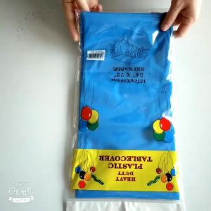 137cm*183cm Disposable Table Cloth Cover Birthday Party Plastic Table Cover Tablecloth Kain Meja Plastik