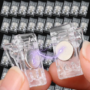 20/30PCS Mini Magnetic Clip Transparent Plastic Home Poster Refrigerator Photo Clip Home Office DIY Craft Supplies