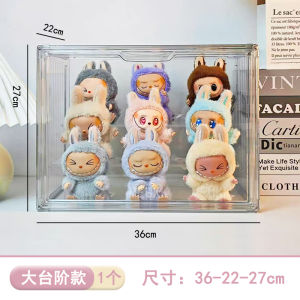 Labubu Summer Display Box Bubble Bobo Dust Cover Transparent Acrylic Doll Toy Figure Collectible Design Brand New Unopened
