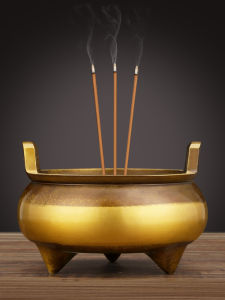 Pure Brass Incense Burner Set