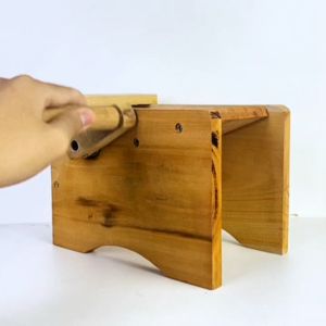 Alat Parut Kelapa Tradisional Putar Dengan Bearing/Laker Manual Anti Karat Bahan Kayu Jati