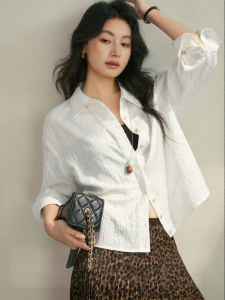 SUSHE | Elegant Multifunctional Adjustable Waist Stripe Shirt