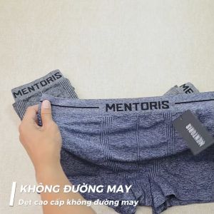 COMBO 3 Quần Lót Boxer Nam MENTORIS Cao Cấp Dệt Không Đường May Thoáng Khí Hút Ẩm Cực Tốt Co Giãn 4 Chiều Siêu Mềm Mịn MBX05