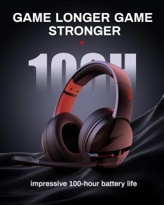 Acer | Acer K2 Wireless Headsets Gamer 100H Battery Dynamic 50mm Drivers Clear Voice Mic Bluetooth Gaming Headphone for PC PS4 Earphone