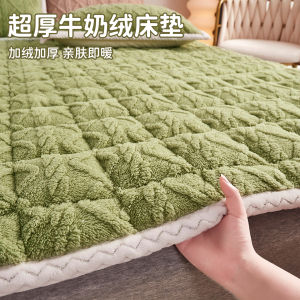 Thickened Warm Foldable Soft Mattress Bedroom Home Use Student Dormitory Single Bed Velvet Design Comfortable Modern Style