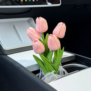 KAYIBEI | Tesla Suitable Artificial Tulip Car Decorations