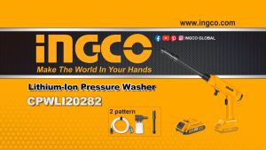 INGCO เครื่องฉีดน้ำแรงดันสูงแบบไร้สาย 20V รุ่น CPWLI2036  (เครื่องเปล่า)  และชุดแบตเตอร์รี่และที่ชาร์จ
