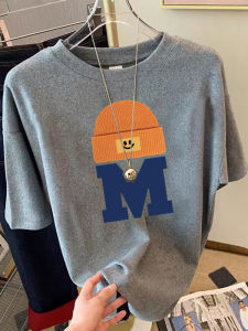 Áo Thun Cotton Nguyên Chất Pure Cotton Womens T-shirt Dáng Rộng Ngọt Ngào Cay Nồng Giảm Tuổi Tác Mặc Trong Mùa Hè