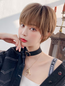 ผมปลอมสั้นสไตล์เกาหลีสำหรับผู้หญิง สไตล์บ็อบ ทรงธรรมชาติ สุดเท่ เหมาะกับทุกฤดูกาล ทรงผมปลอมที่ทันสมัย ผมปลอมทรงบ็อบสุดเท่
