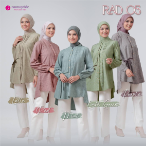 Baju Atasan Wanita Polos Blouse Tunik Simple by Rauna RAD 05