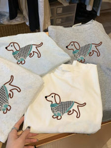 Áo Thun Cotton Tay Ngắn in Họa Tiết Mùa Hè 2025 Dành Cho Nữ Áo Thun Cotton Nguyên Chất Vai Thường Ngày Áo Thun Thời Trang Đa Năng Giảm Tuổi Tác