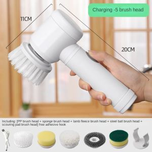 Multi-functional Electric Cleaning Brush for Kitchen and Bathroom - Wireless Handheld Power Scrubber for Dishes Pots and Pans
