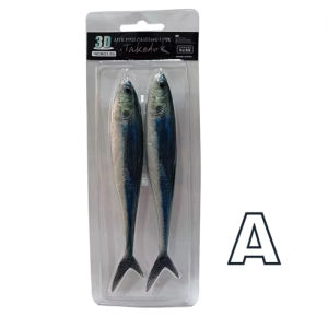 TAKEDO 3D Live Fish Painting Lure 12.5cm 11g 16cm 21.5g Luminous Soft Fishing Bait Scissor Tail Fish For Tuna Bass Sea Fishing