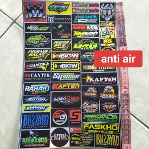 Stiker Sound System | Stiker Audio | Stiker Sound System Audio | Stiker Anti Air | Stiker Bahan Vinyl | Stiker Hologram
