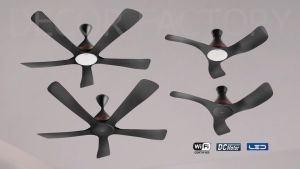 Panasonic Fan FM12EC FM12GC 48inch 3 Blades FM15EC FM15GC 60inch 5 Blades DC Motor Ceiling Fan Kipas Siling Remote